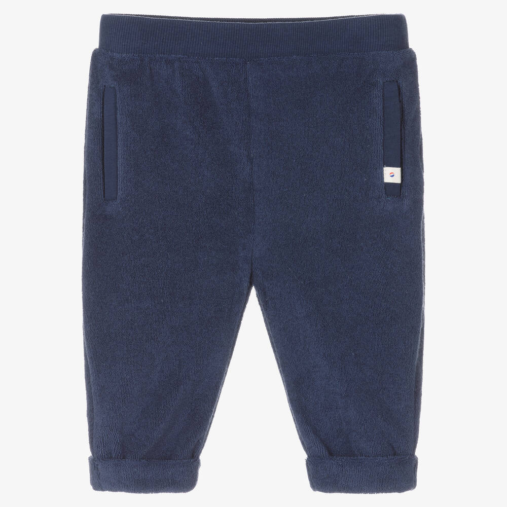 Absorba - Pantalon bleu en coton éponge | Childrensalon