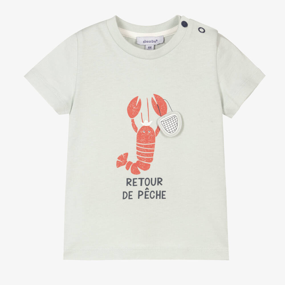 Absorba - Boys Blue Lobster T-Shirt | Childrensalon