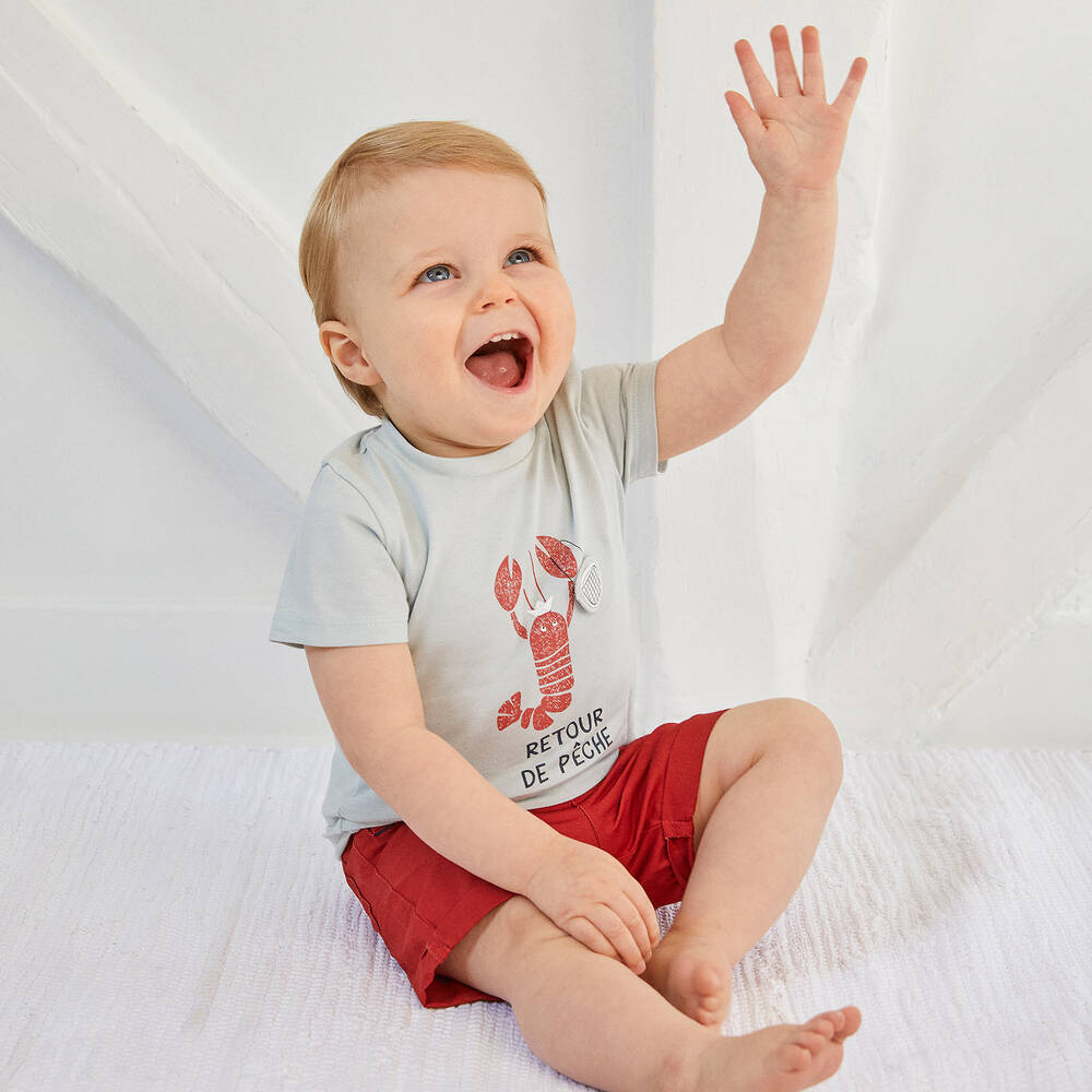 Absorba-Boys Blue Lobster T-Shirt | Childrensalon Outlet