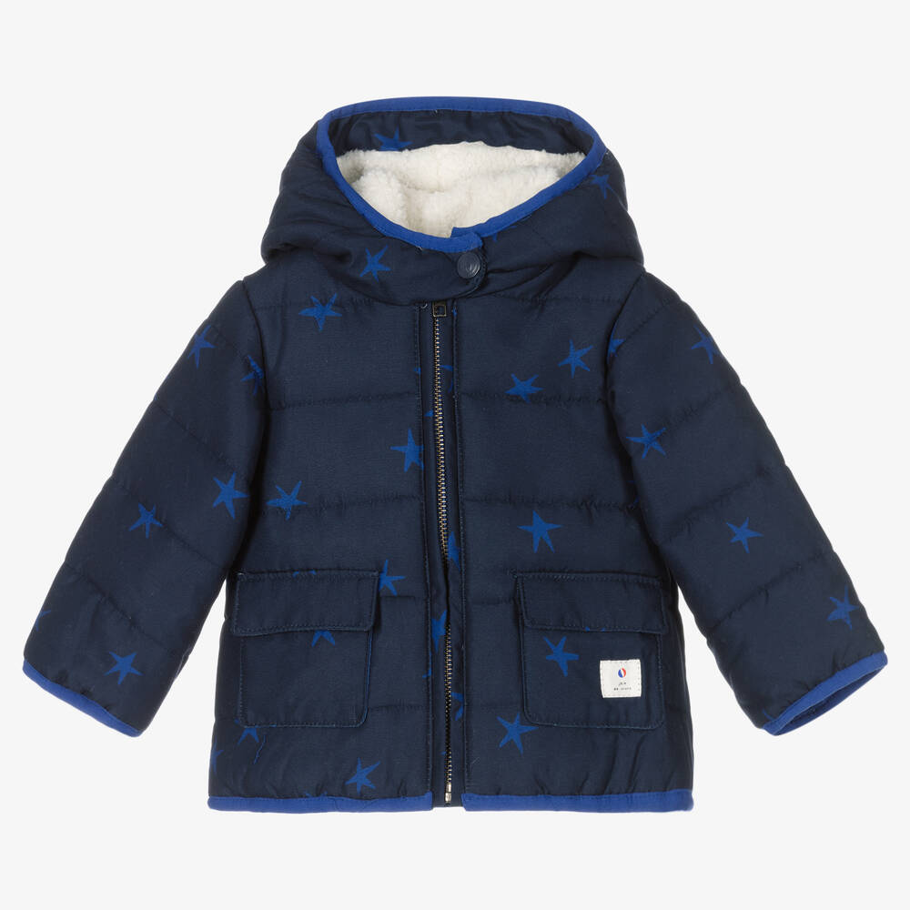 Absorba - Boys Blue Padded Stars Coat | Childrensalon