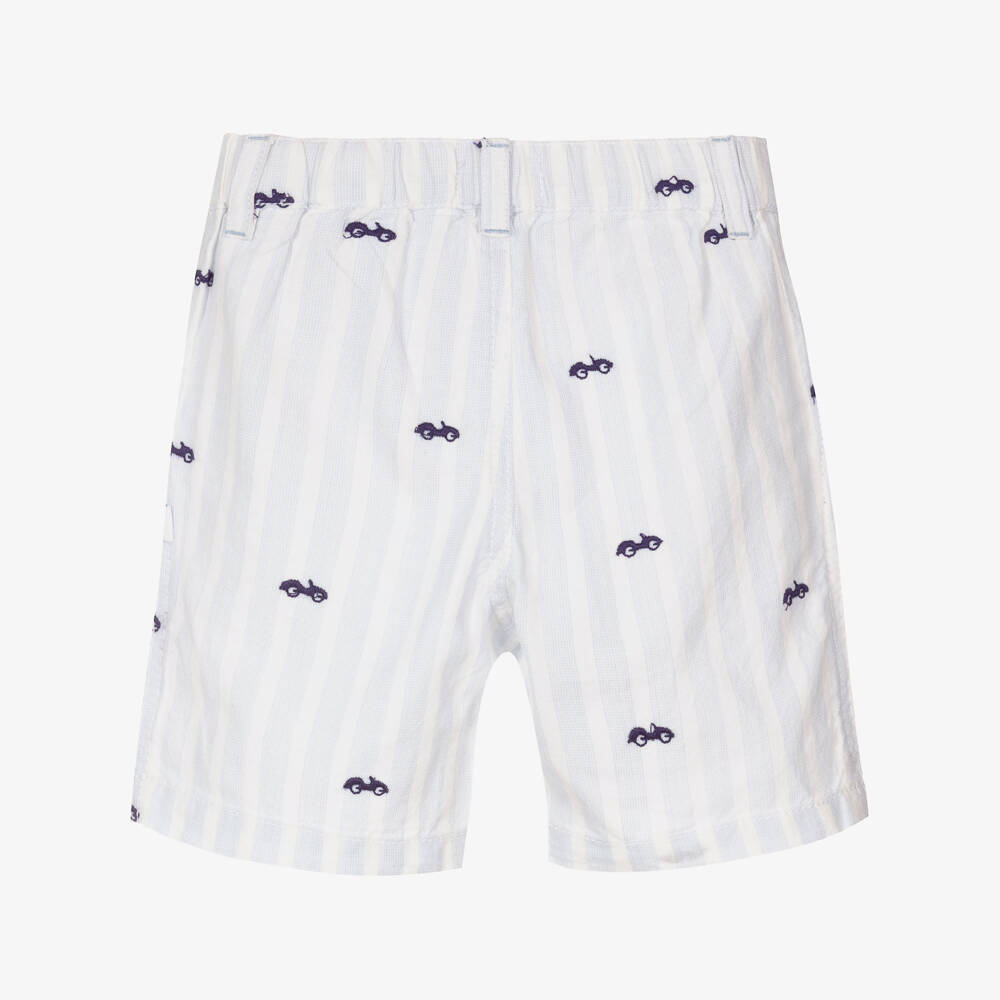 Absorba-Boys Blue Striped Shorts | Childrensalon Outlet
