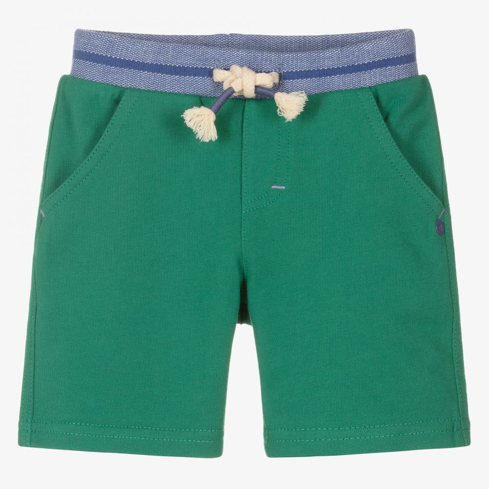Absorba - Boys Green Cotton Shorts | Childrensalon