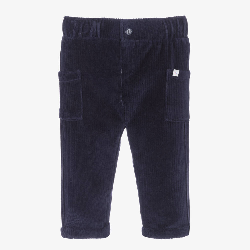 Absorba - Pantalon marine en velours garçon | Childrensalon