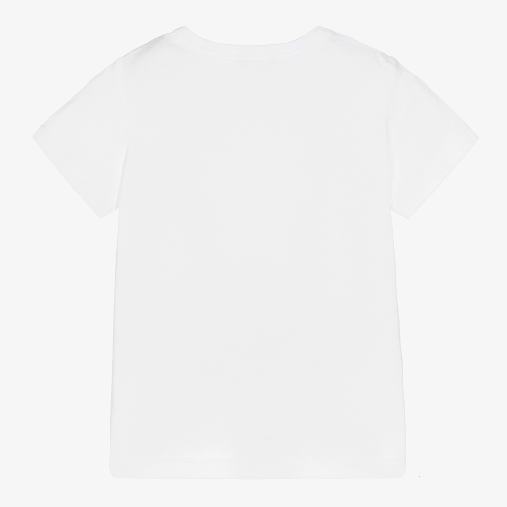 Absorba-تيشيرت أطفال ولادي قطن لون أبيض | Childrensalon Outlet