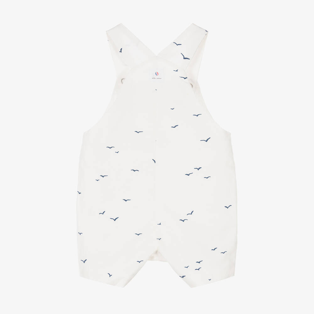 Absorba-Белый полукомбинезон из органического хлопка | Childrensalon Outlet