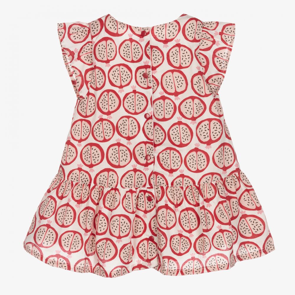 Absorba-Кремово-красное хлопковое платье для девочек | Childrensalon Outlet