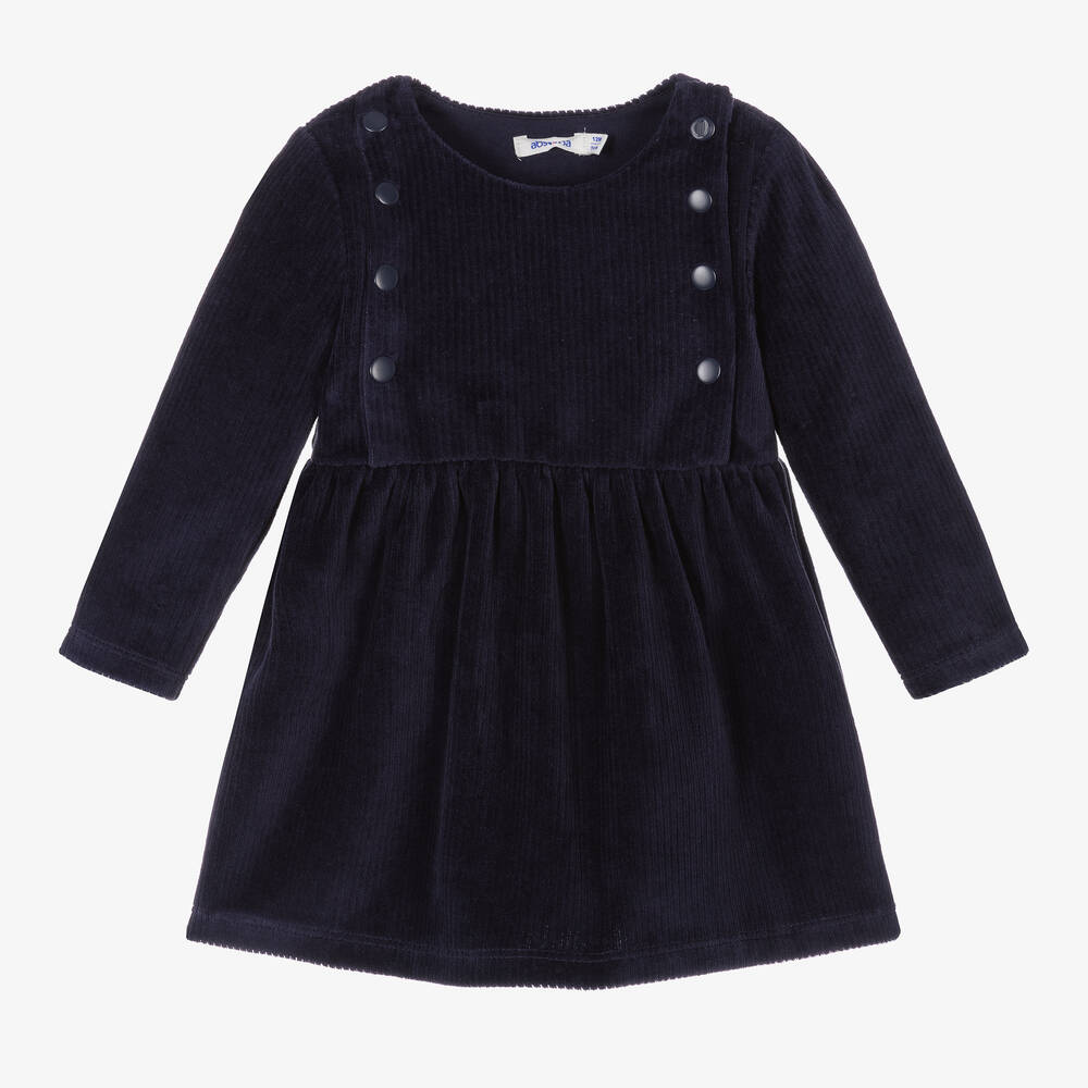 Absorba - Girls Navy Blue Velour Dress | Childrensalon