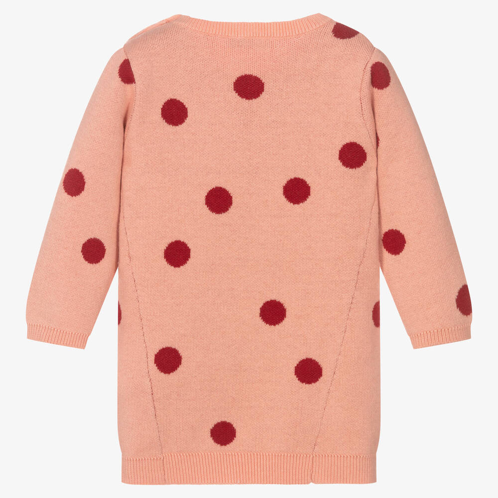 Absorba Robe rose et rouge en coton fille Childrensalon Outlet