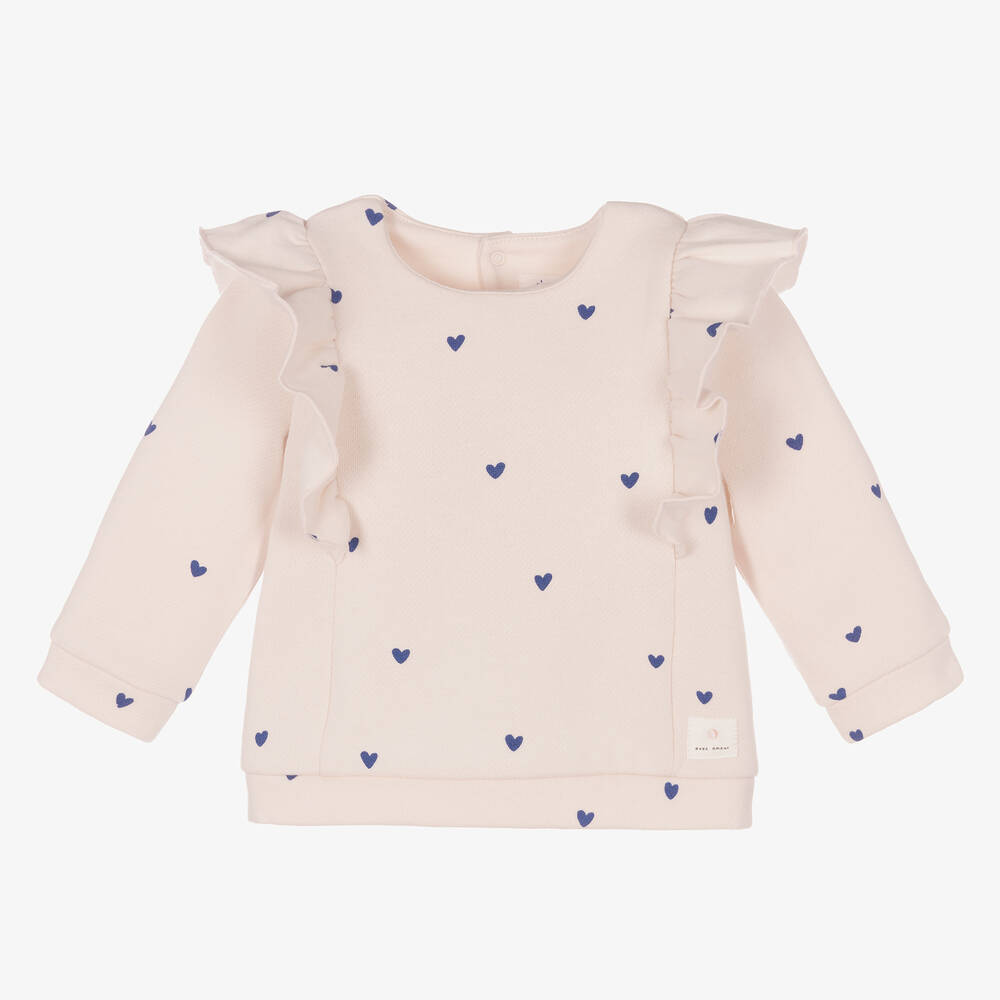 Absorba - Rosa Rüschen-Sweatshirt (M) | Childrensalon