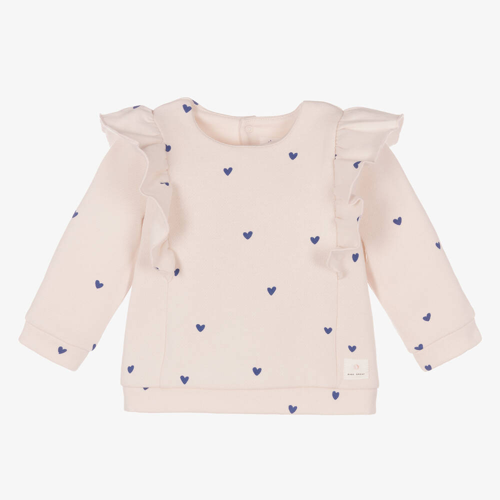 Absorba - Girls Pink Ruffled Sweatshirt | Childrensalon