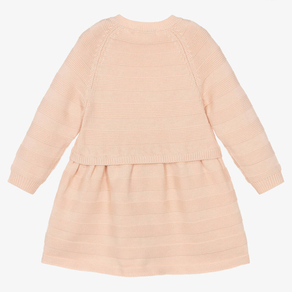 Absorba Robe rose rayee en maille fille Childrensalon Outlet