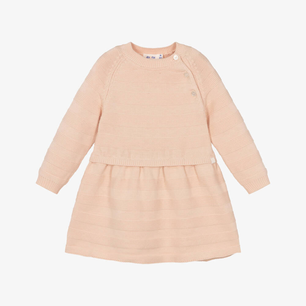 Absorba-Розовое трикотажное платье в полоску | Childrensalon Outlet