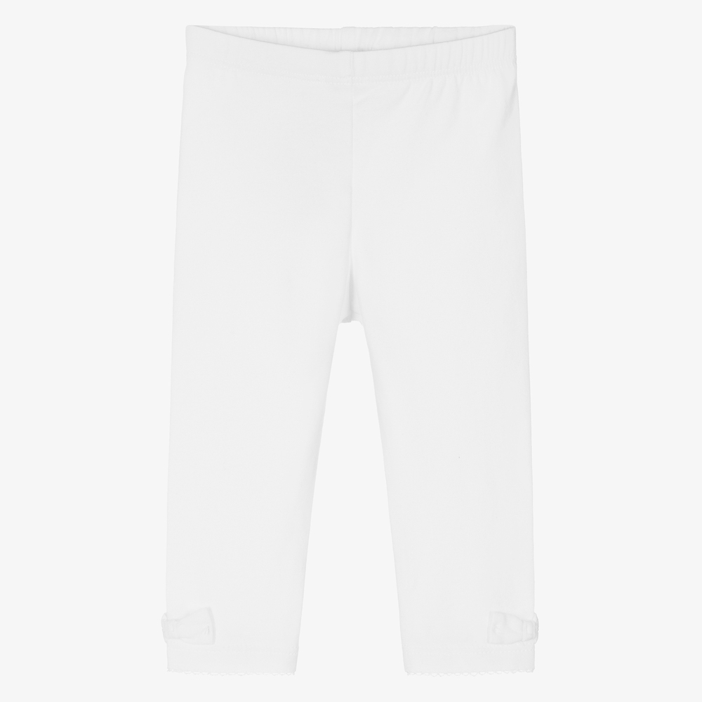 Absorba - Legging blanc en coton Fille | Childrensalon