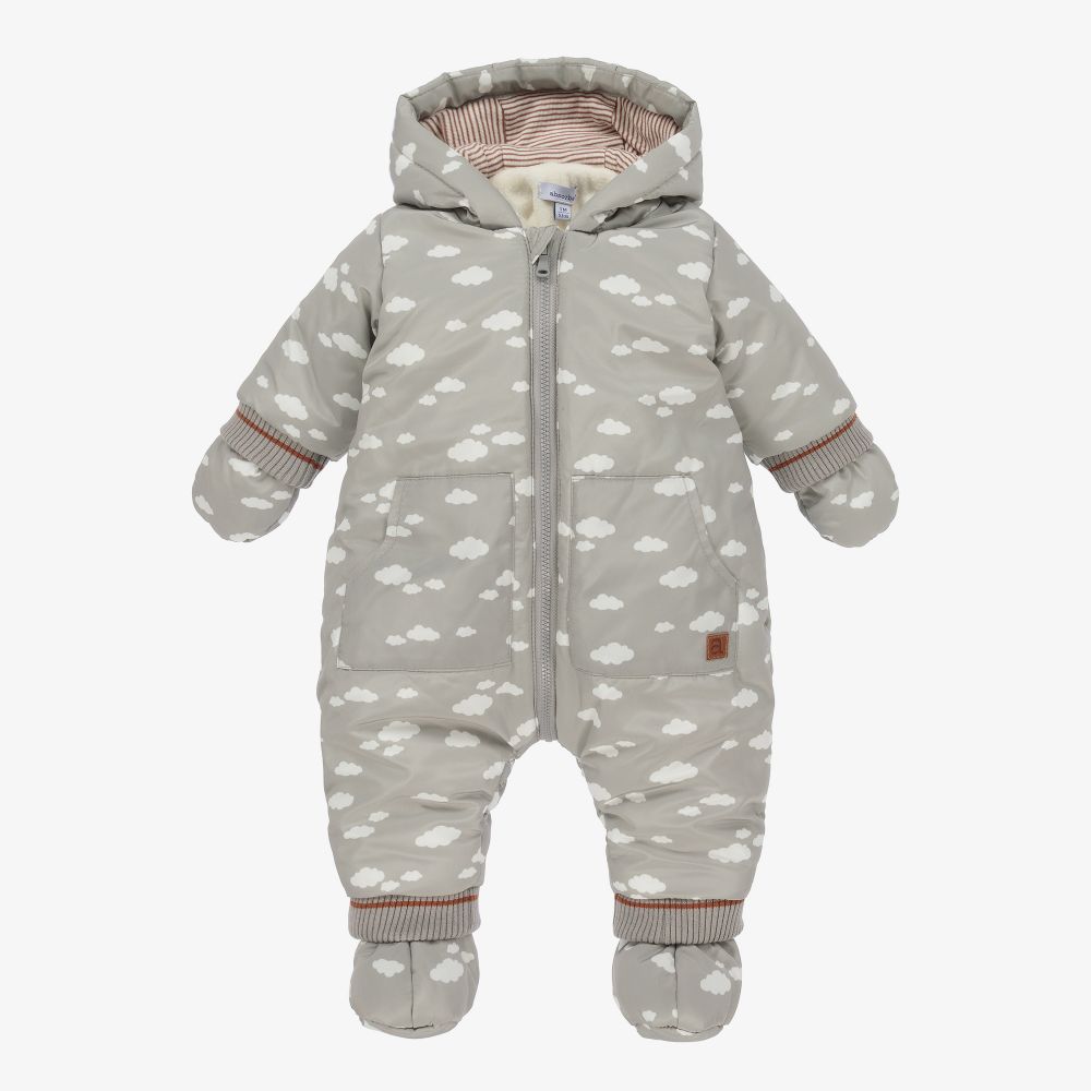 Absorba - Grey Clouds Baby Snowsuit | Childrensalon