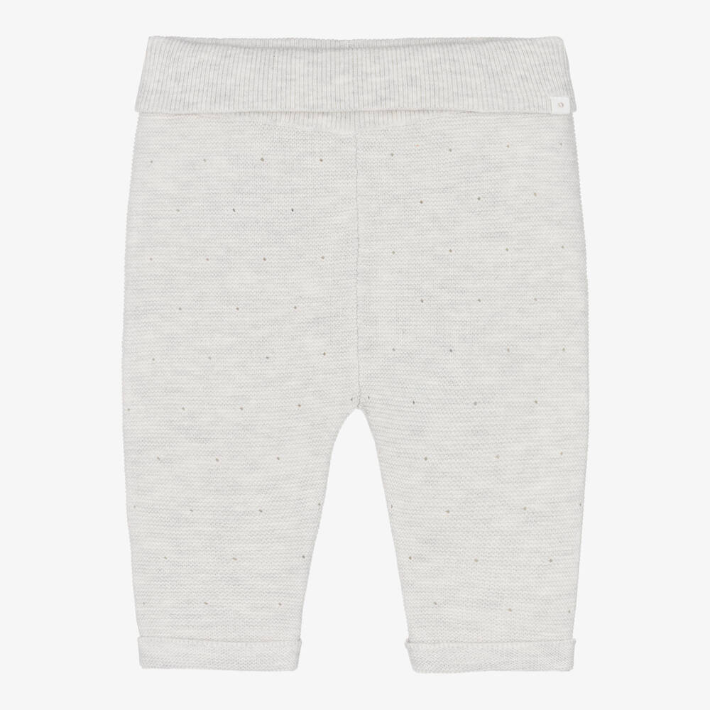 Absorba - Grey Marl Knitted Baby Trousers | Childrensalon