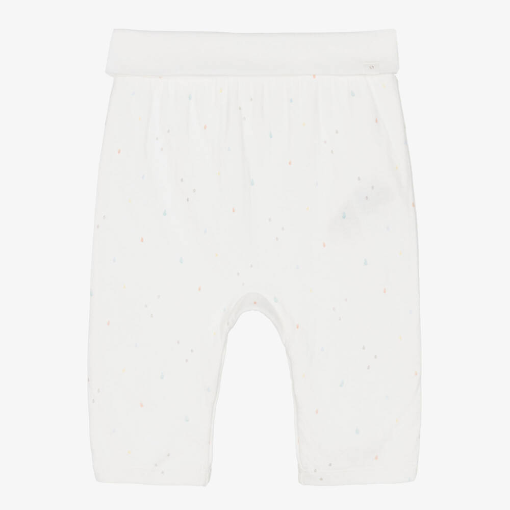 Absorba-Кремовые хлопковые брюки с капельками | Childrensalon Outlet