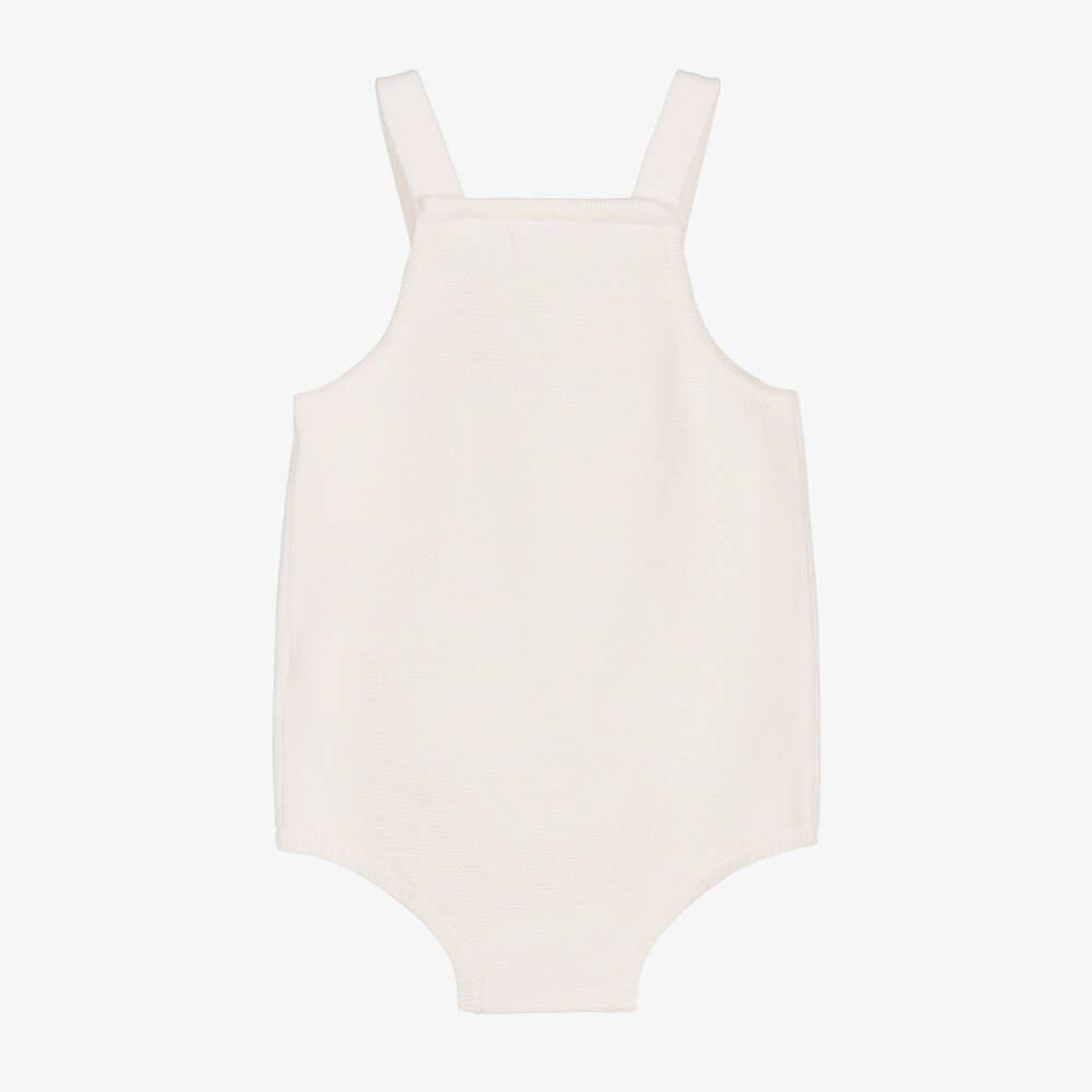 Absorba-Ivory Knitted Cotton Blend Bodysuit | Childrensalon Outlet