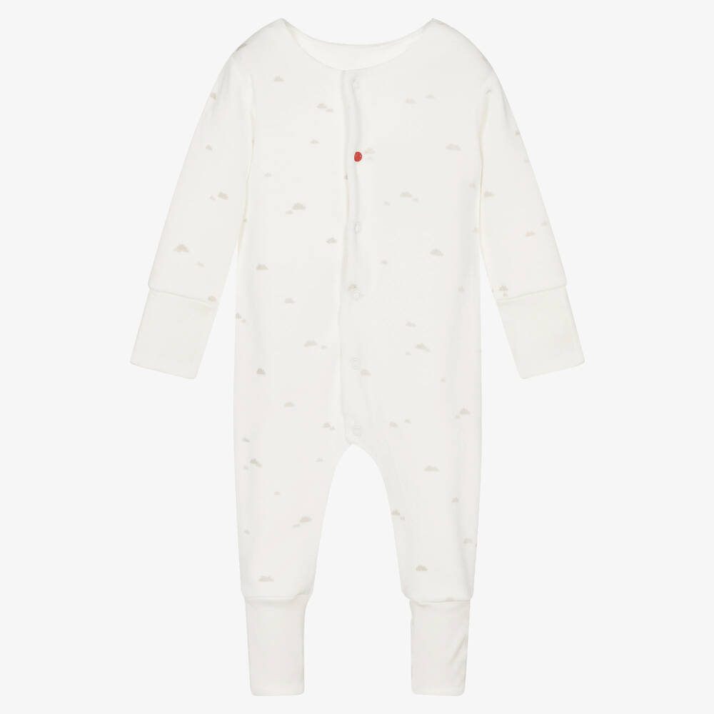 Absorba - Ivory Velour Cloud Babygrow | Childrensalon