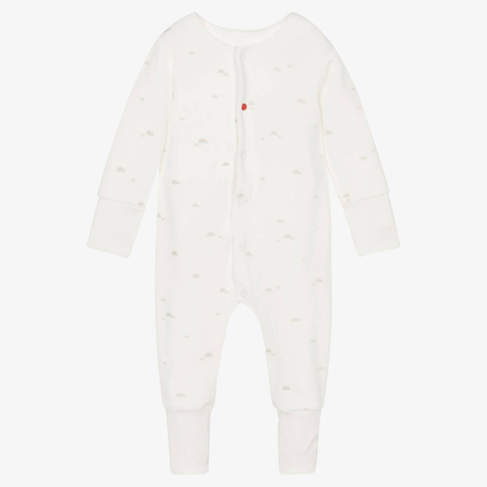 Absorba-بيبي غرو قطن عضوي قطيفة لون عاجي | Childrensalon Outlet