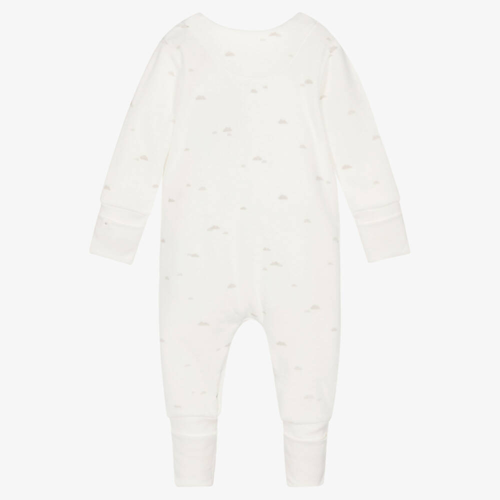 Absorba-Ivory Velour Cloud Babygrow | Childrensalon Outlet