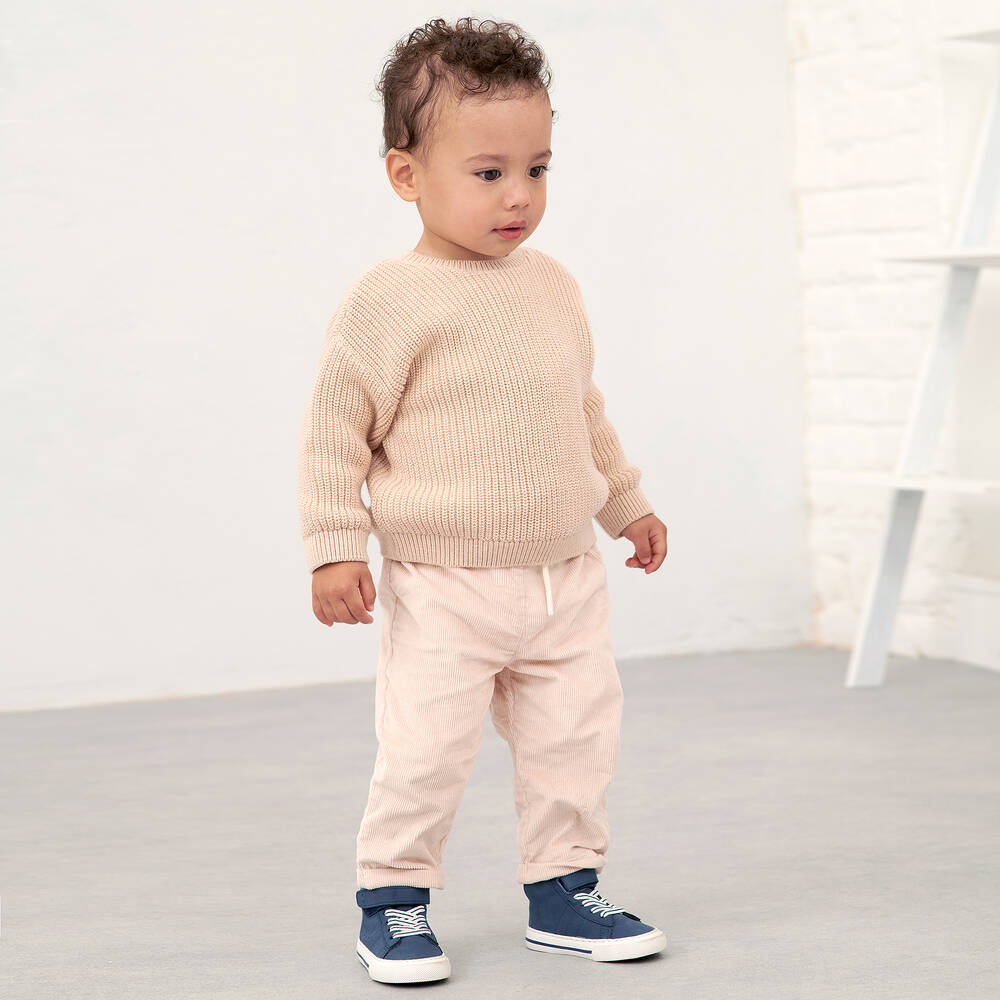 Absorba-Pale Beige Corduroy Trousers | Childrensalon Outlet