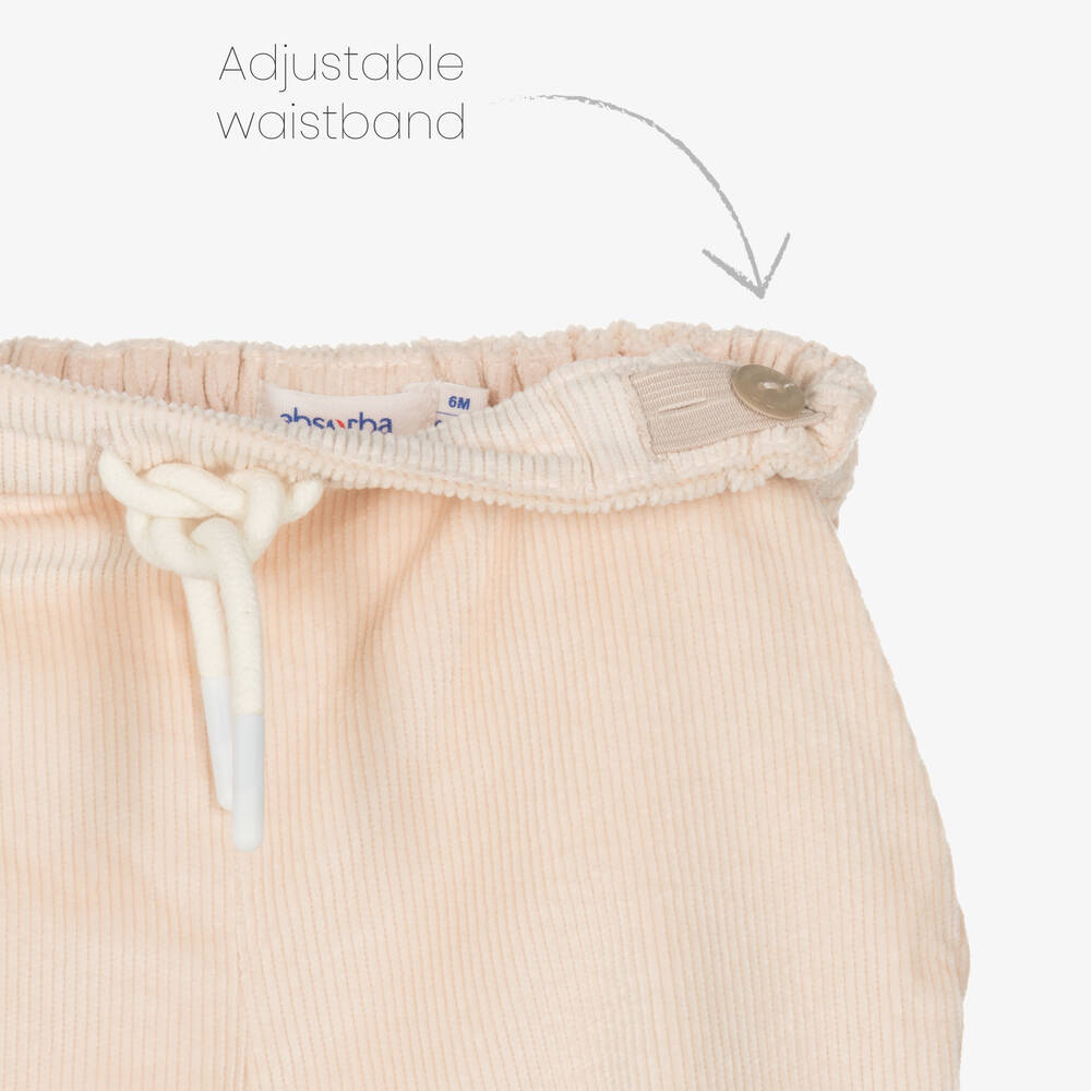 Absorba-Pale Beige Corduroy Trousers | Childrensalon Outlet