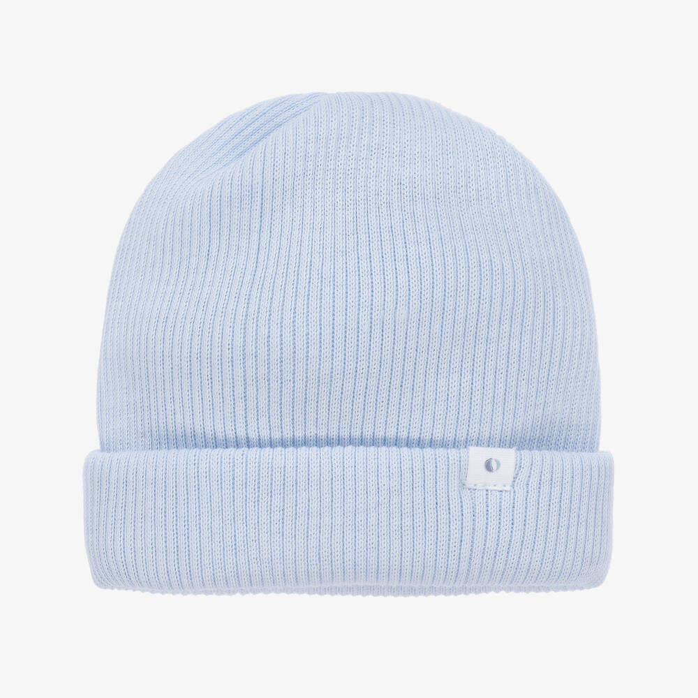 Absorba - Bonnet bleu pâle en coton côtelé | Childrensalon