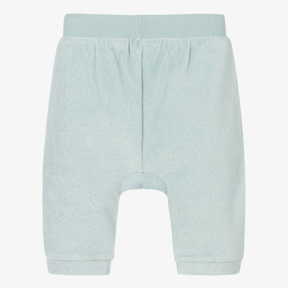 Absorba-Pale Blue Terry Baby Trousers | Childrensalon Outlet