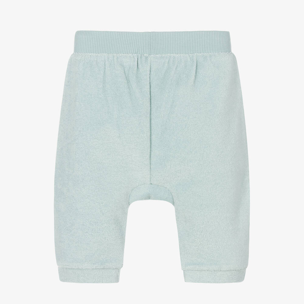 Absorba-Pale Blue Terry Baby Trousers | Childrensalon Outlet