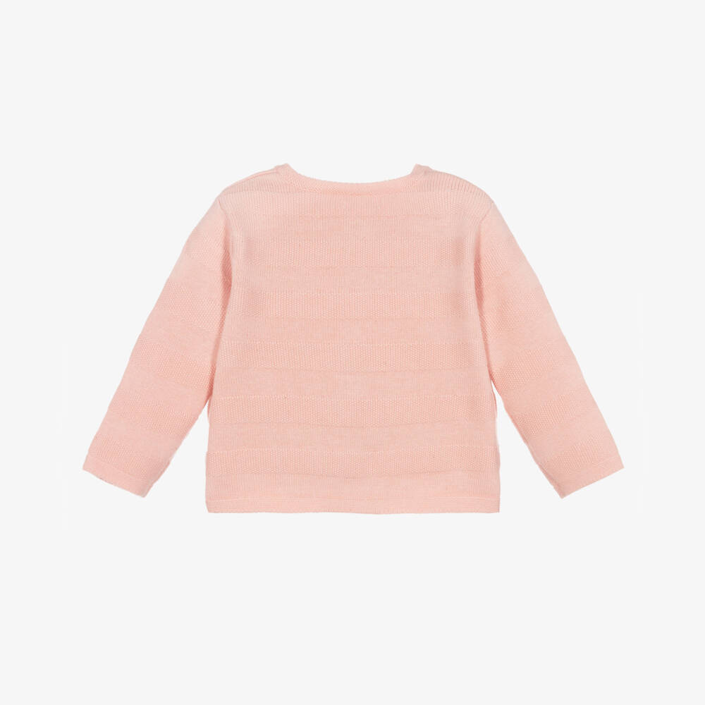 Absorba-Розовый трикотажный кардиган в полоску | Childrensalon Outlet