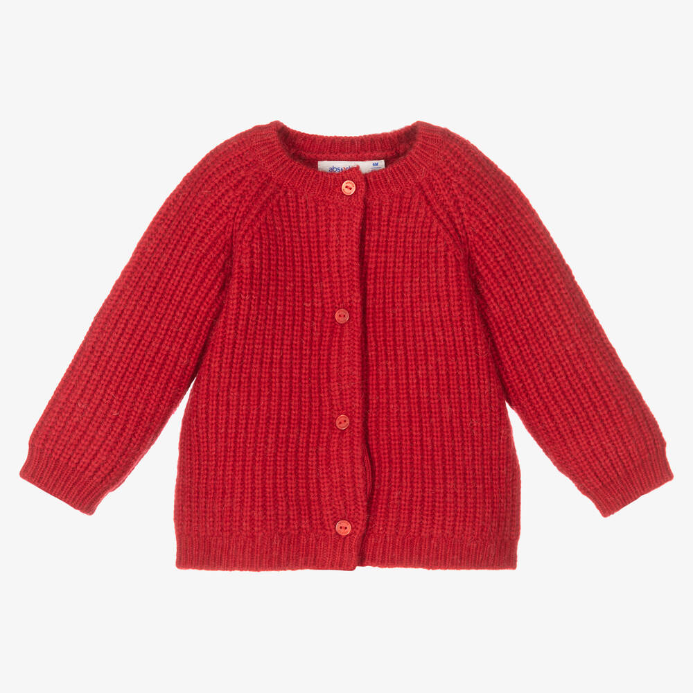 Absorba - Red Knitted Cardigan | Childrensalon