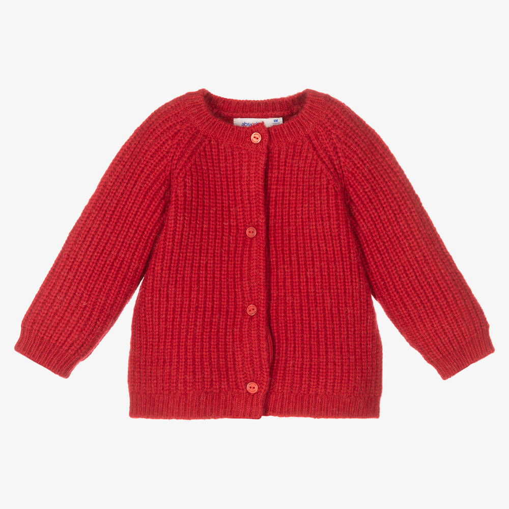 Absorba Red Knitted Cardigan Childrensalon Outlet