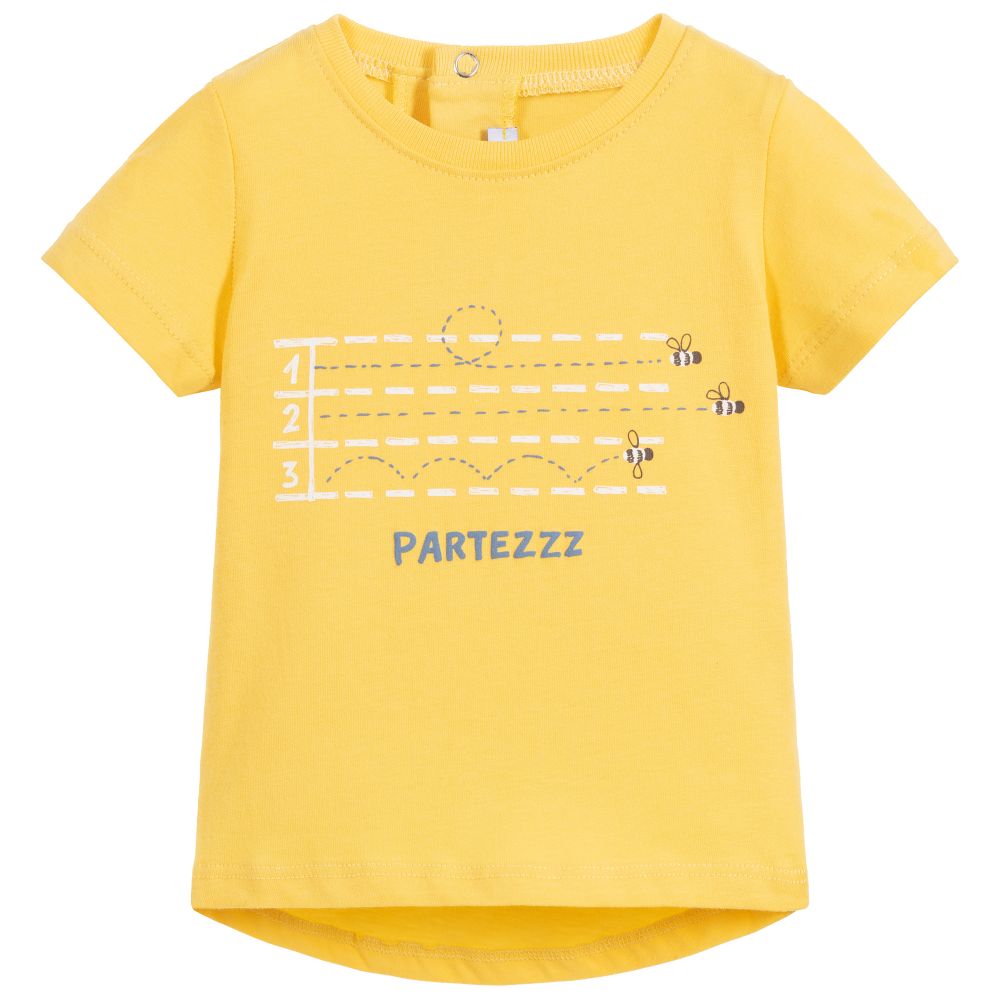 Absorba - Yellow Cotton T-Shirt | Childrensalon