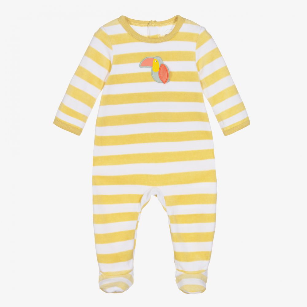 Absorba-Yellow Striped Toucan Babygrow | Childrensalon Outlet
