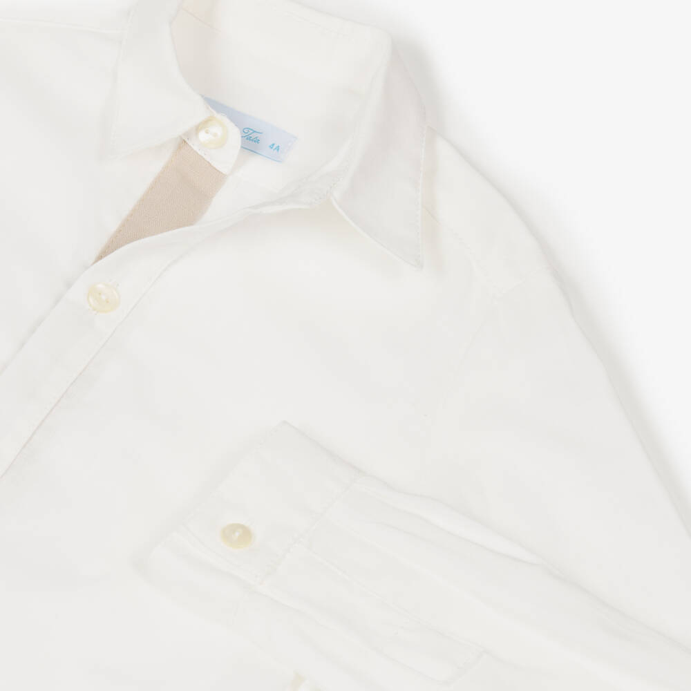 Abuela Tata-Элегантный бежевый комплект для мальчиков | Childrensalon Outlet