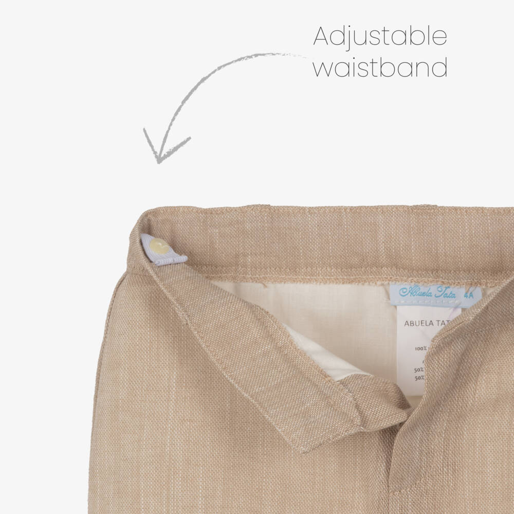 Abuela Tata-Летний комплект кремовый и бежевый для мальчиков | Childrensalon Outlet