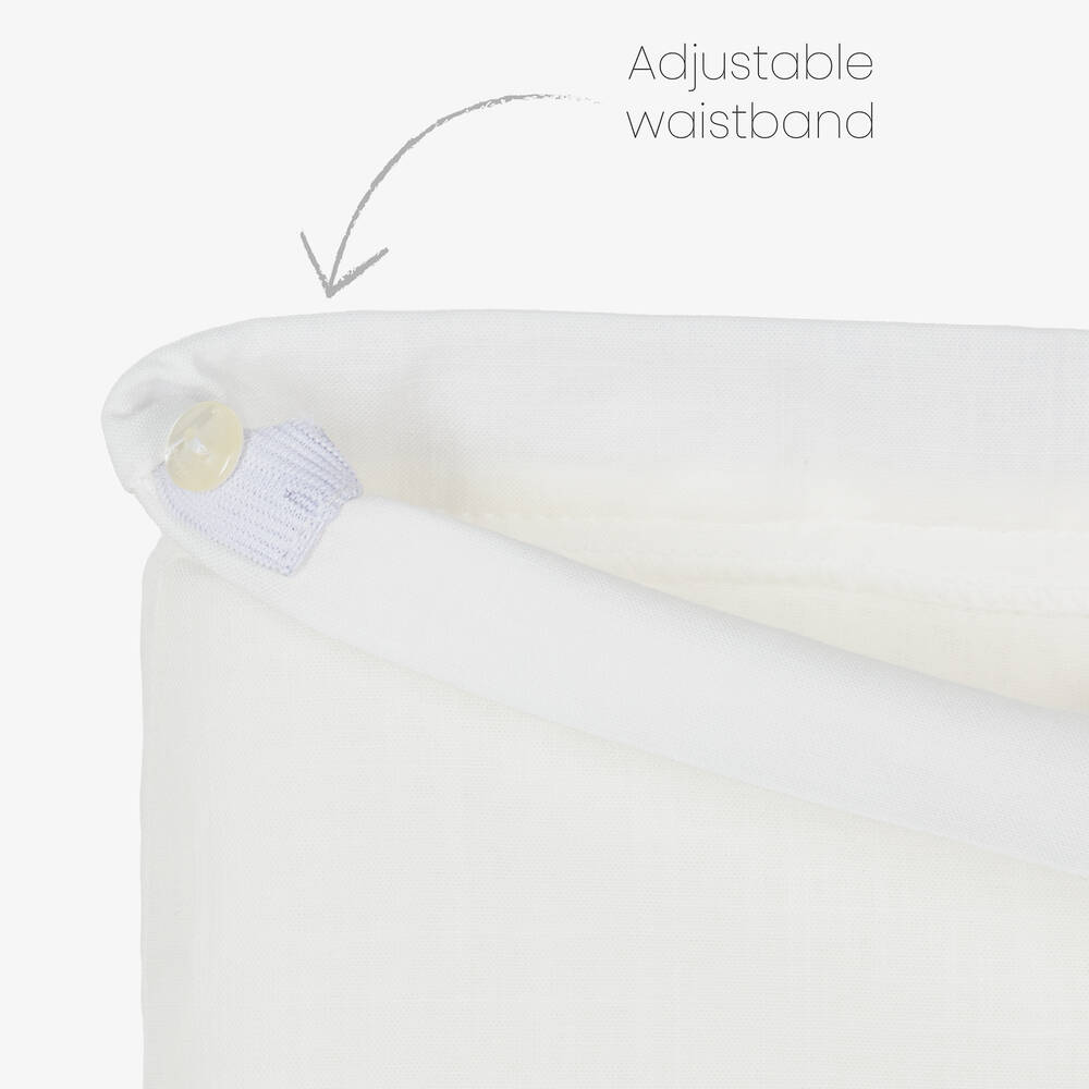 Abuela Tata-Boys Ivory & Pink Cotton Shorts Set | Childrensalon Outlet