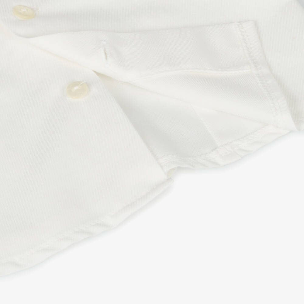 أبويلا تاتا-طقم شورت أطفال ولادي تارتان قطن لون أحمر وعاجي | Childrensalon Outlet