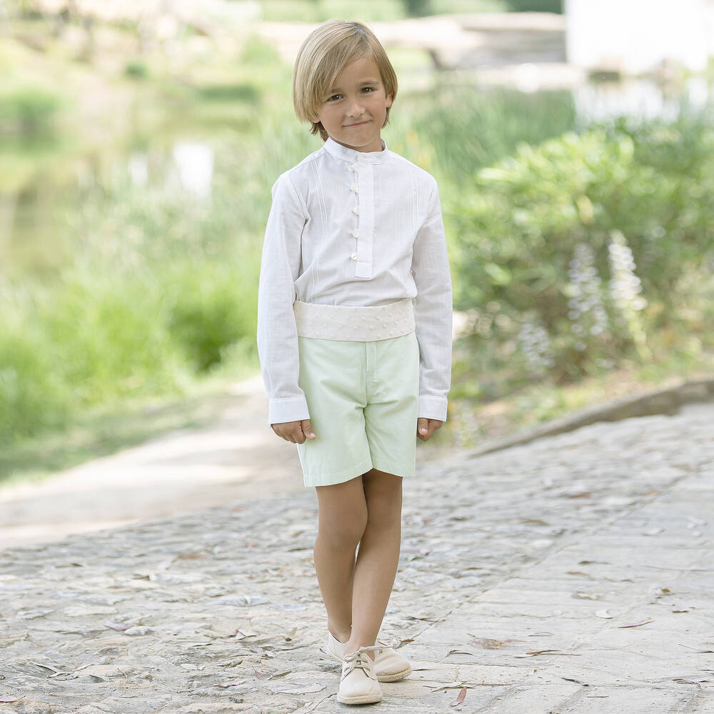 Abuela Tata Ensemble chemise et short gar on Childrensalon Outlet
