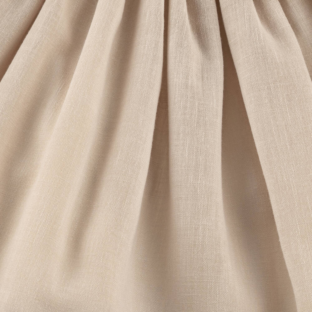 Abuela Tata-Girls Beige Linen-Look Bow Dress | Childrensalon Outlet