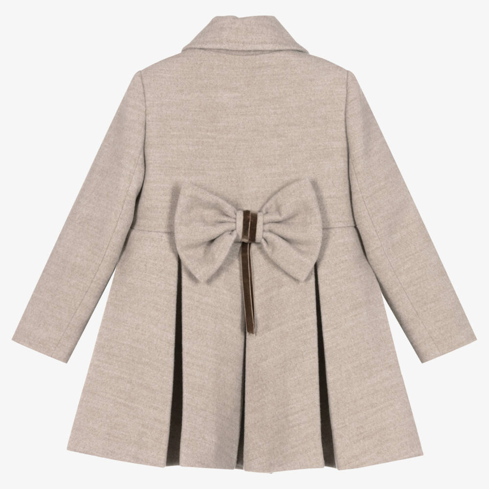 Abuela Tata-Girls Beige Traditional Coat | Childrensalon Outlet