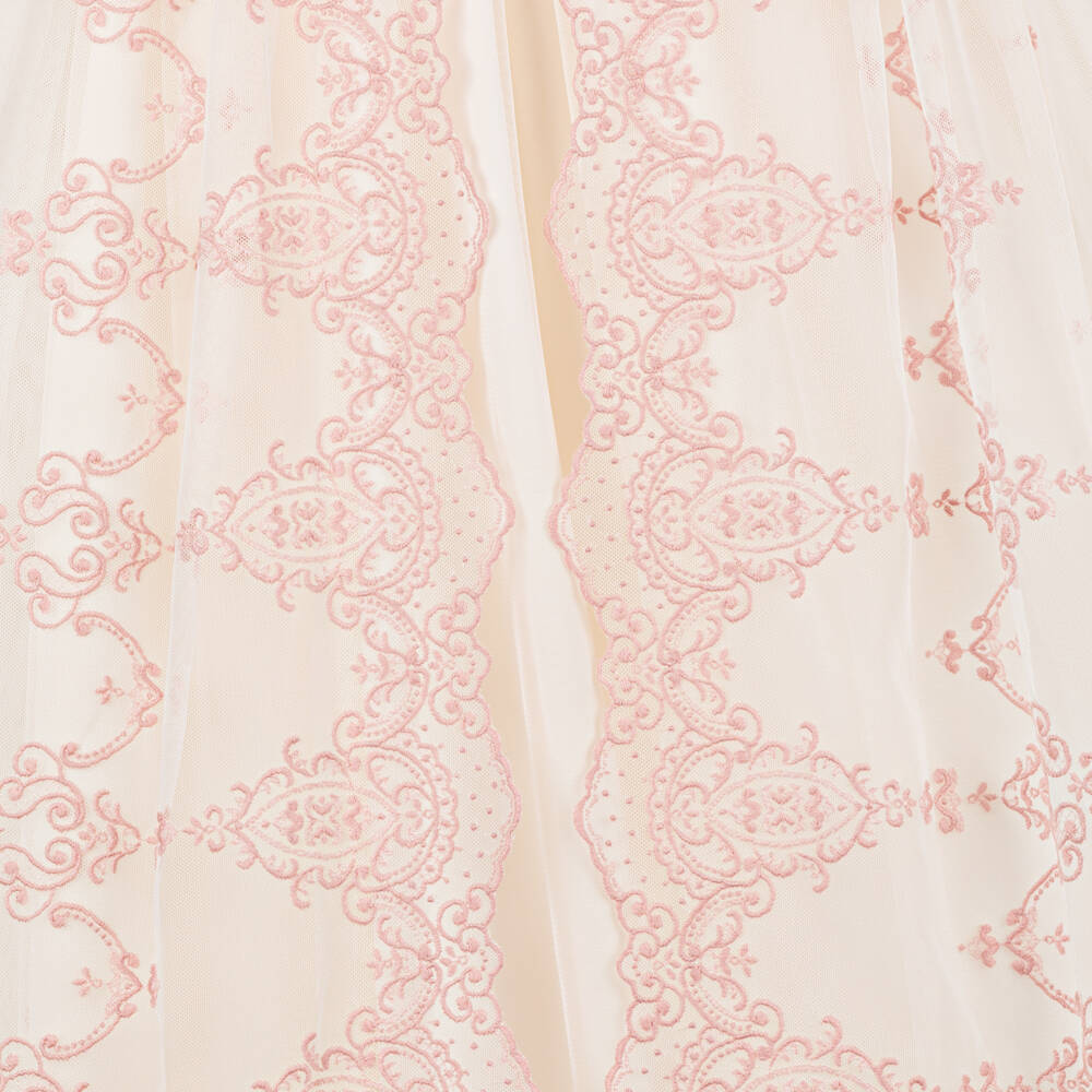 Abuela Tata-Girls Blush & Cream Tulle Gown | Childrensalon Outlet