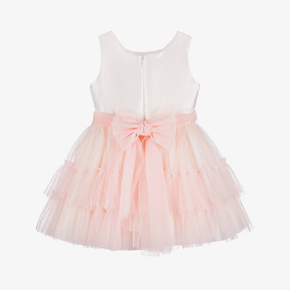 Abuela Tata-Girls Blush & Ivory Tulle Gown | Childrensalon Outlet