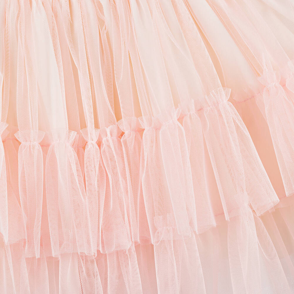 Abuela Tata-Girls Blush & Ivory Tulle Gown | Childrensalon Outlet