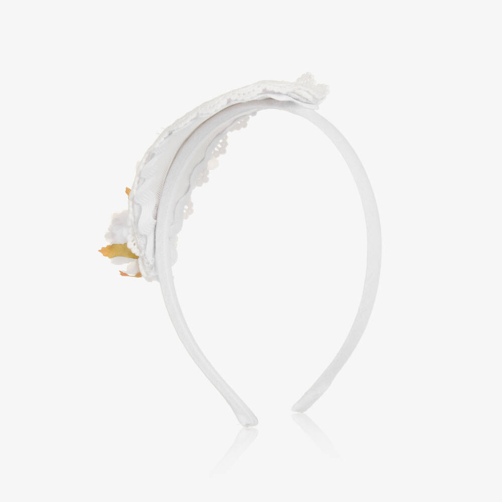 Abuela Tata-Girls Elegant Ivory Lace Headpiece | Childrensalon Outlet
