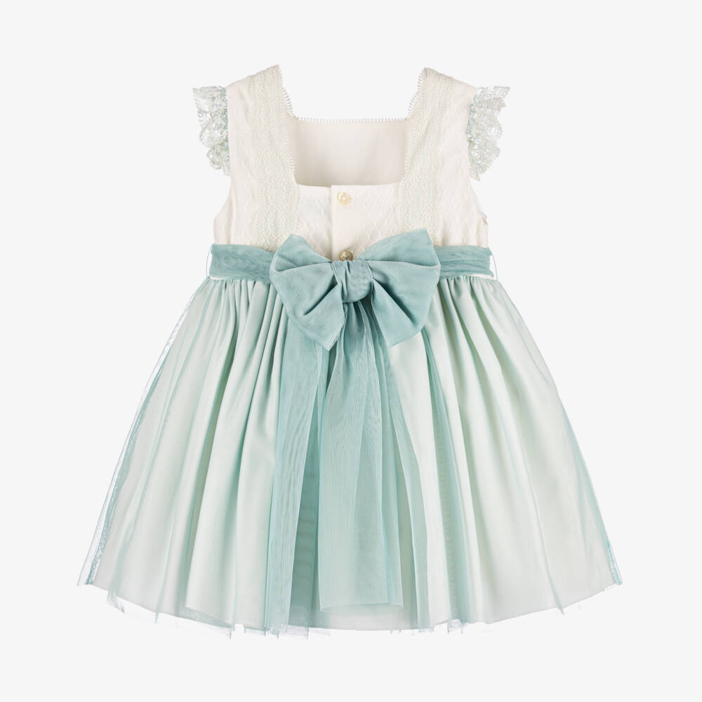 Abuela Tata-Элегантный кружевной комплект мятного цвета для девочек | Childrensalon Outlet