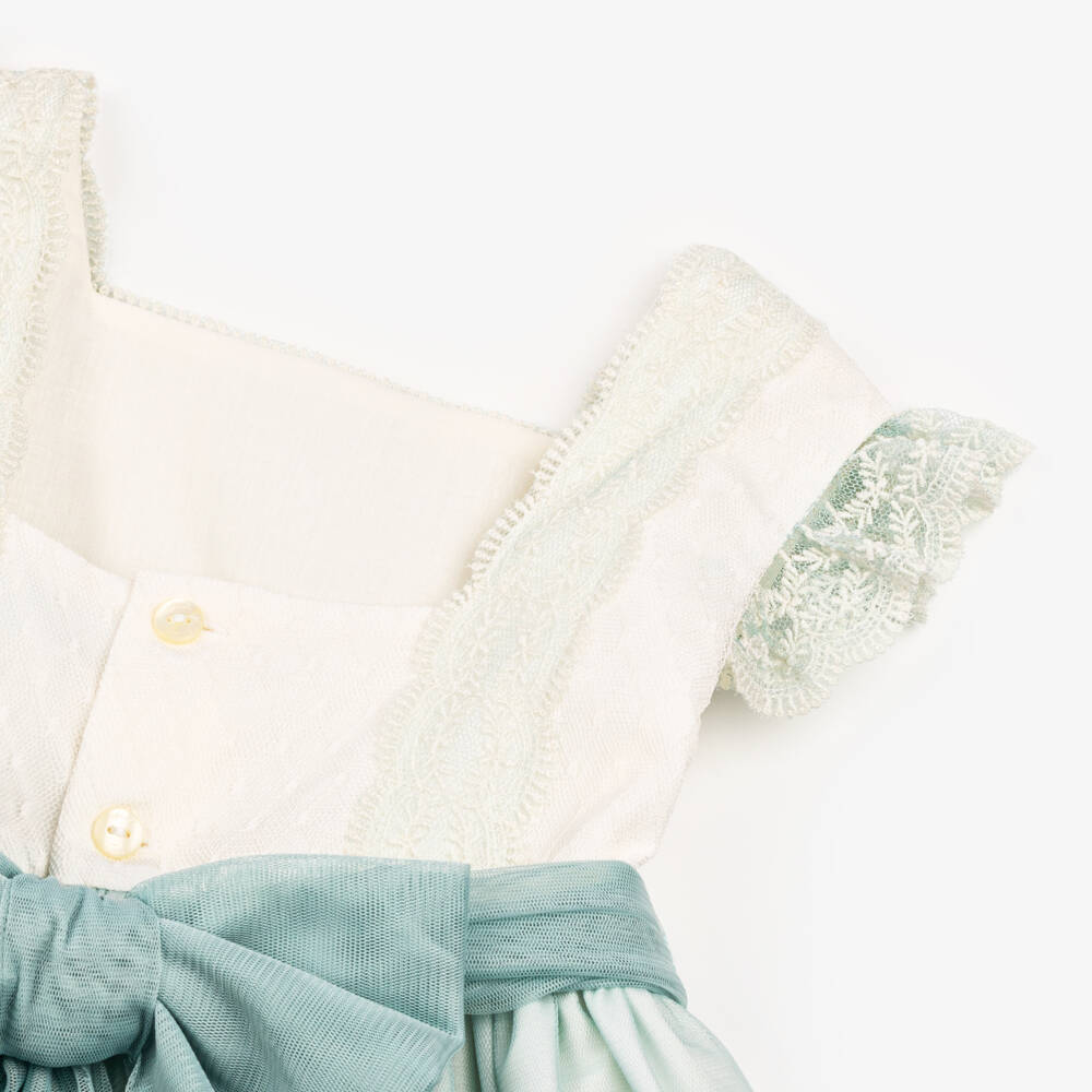 Abuela Tata-Элегантный кружевной комплект мятного цвета для девочек | Childrensalon Outlet