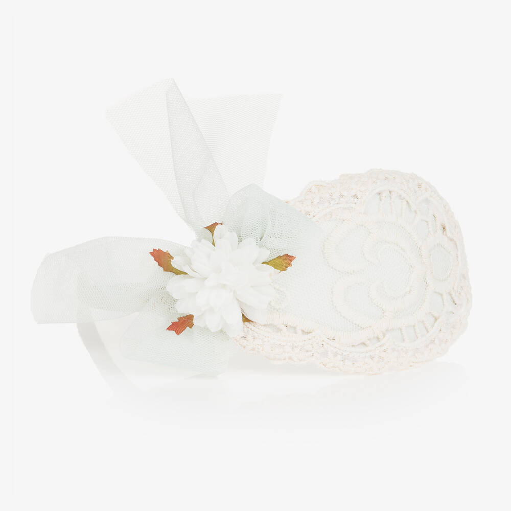 أبويلا تاتا-طوق للشعر تول ودانتيل لون أخضر للبنات | Childrensalon Outlet