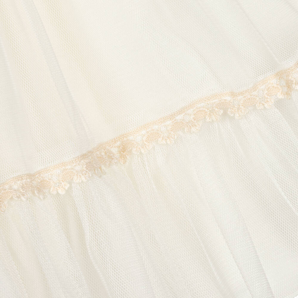 Abuela Tata-Girls Ivory Lace & Tulle Dress | Childrensalon Outlet