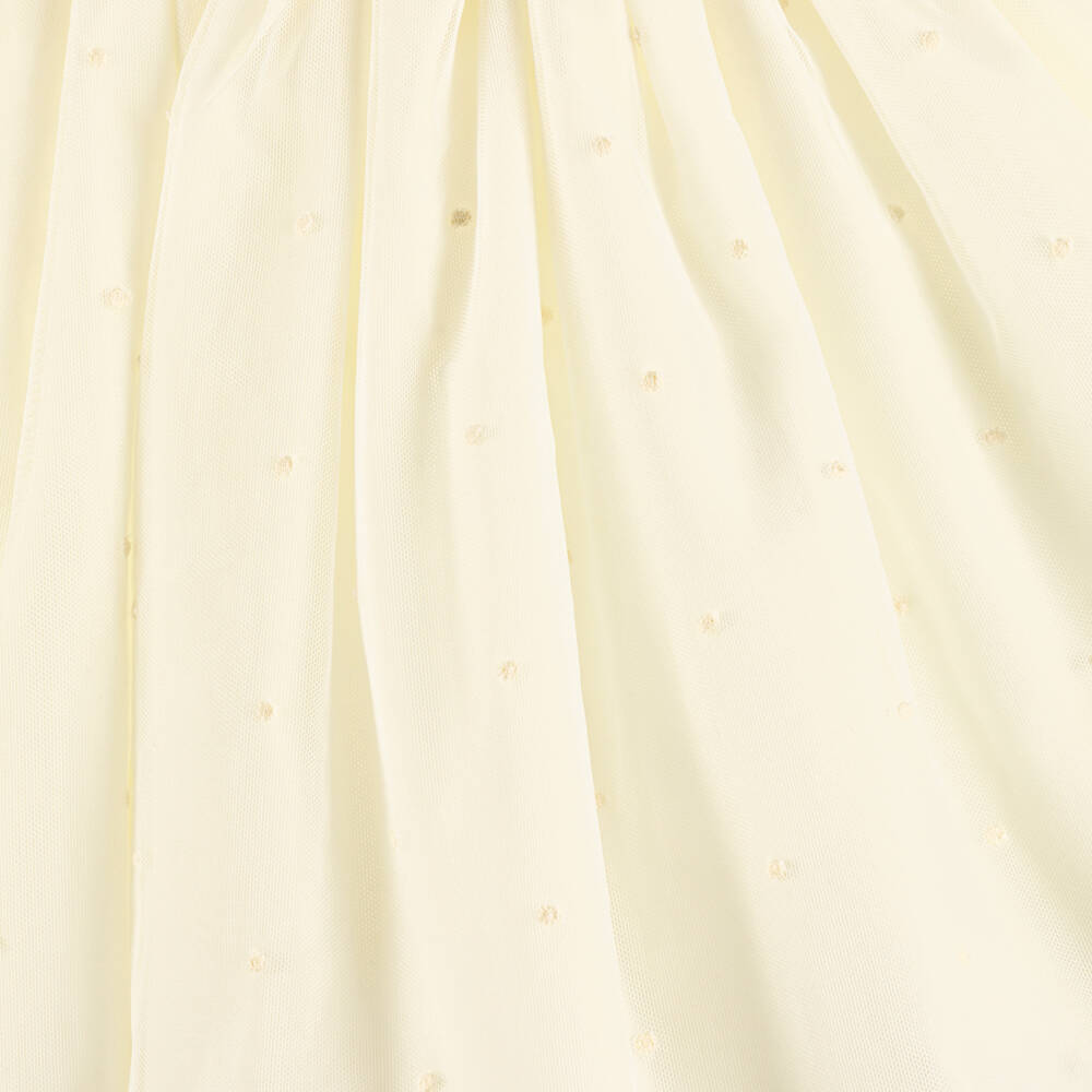 Abuela Tata-Girls Ivory Lace & Tulle Dress | Childrensalon Outlet